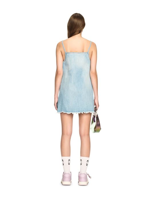 OFF WHITE Denim Doll Dress BLUE OWYM033S25DEN001