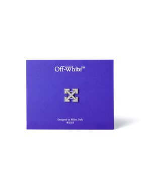 OFF WHITE Silver Arrow Dubrae Charm GREY OMZF001T25MET001