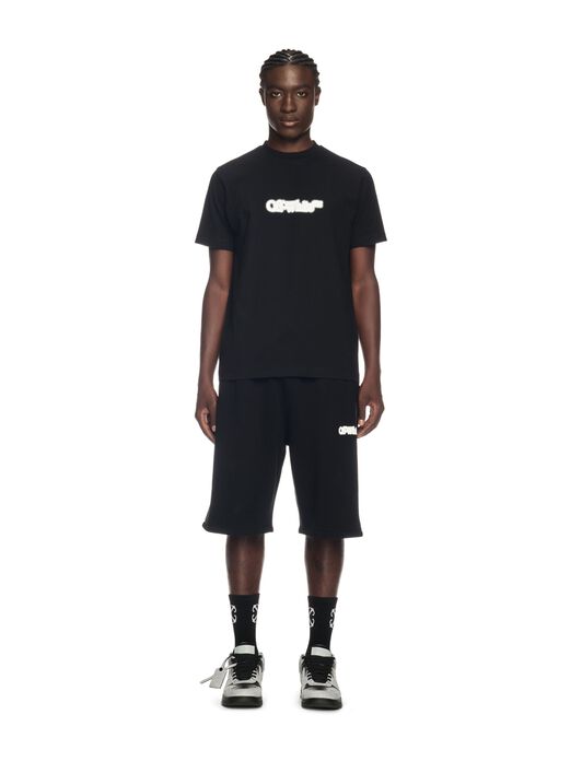 OFF WHITE Black Spray Arrow T-Shirt BLACK OMAA027S25JER00B