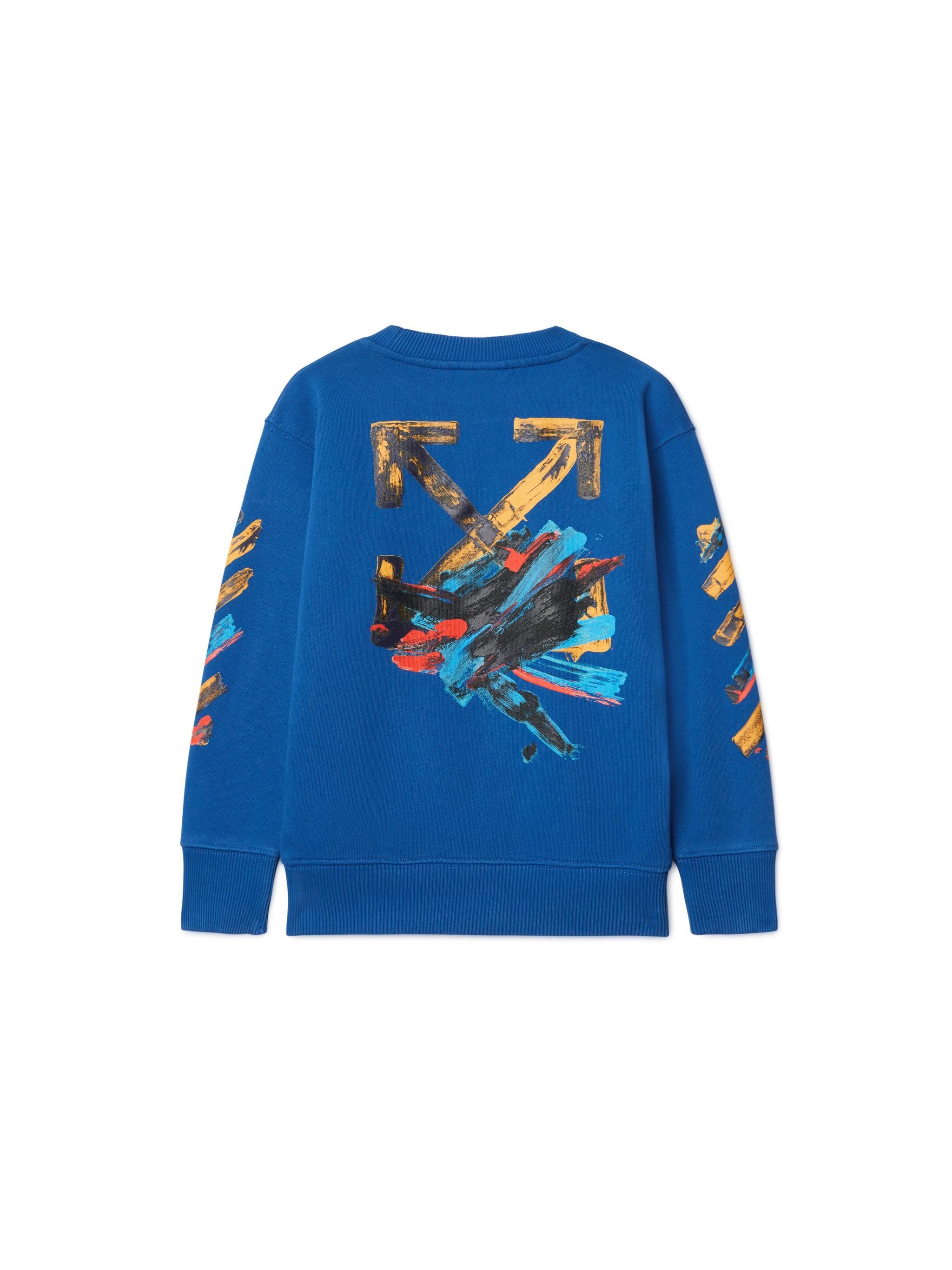 OFF WHITE Paint Arrow Sweatshirt BLUE OBBA001S25FLE007