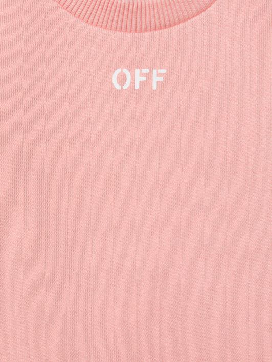 Stamp Sweatshirt OFF WHITE Stamp Sweatshirt PINK OGXC001S25FLE003