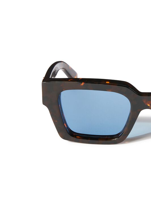 Havana/Blue Virgil Sunglasses OFF WHITE Havana/Blue Virgil Sunglasses BROWN OERI008C99PLA004