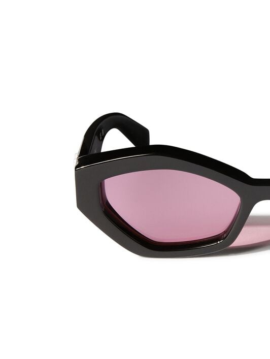 Schwarz/Rosa Hilo Sonnenbrille OFF WHITE Schwarz/Rosa Hilo Sonnenbrille SCHWARZ OERI144S25PLA001