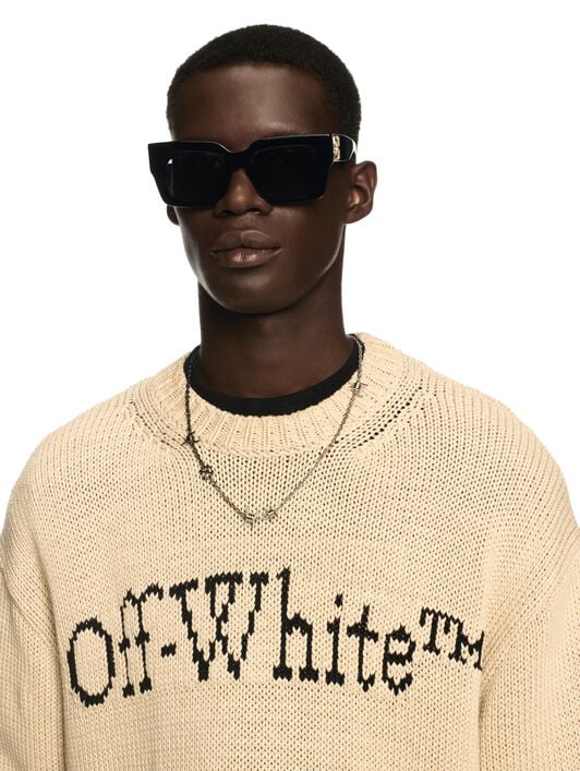 Big Bookish Chunky Knit Crewn Creme Brul OFF WHITE Big Bookish Chunky Knit Crewn Creme Brul NEUTRALS OMHE167S25KNI001