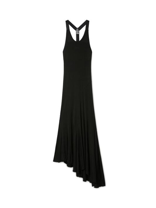 Schwarzes Geripptes Kleid OFF WHITE Schwarzes Geripptes Kleid SCHWARZ OWDB541S25JER001