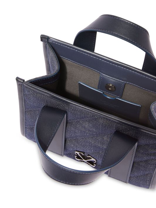 OFF WHITE Quilting Tote Bag Denim Dark Blue - No C BLUE OWNA238S25FAB001
