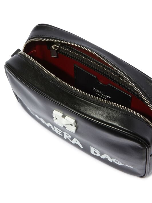Black Jitney Quote Camera Bag OFF WHITE Black Jitney Quote Camera Bag BLACK OWNN18CC99LEA001