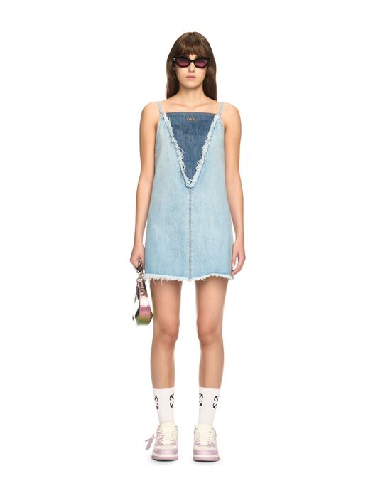 OFF WHITE Denim Doll Dress BLUE OWYM033S25DEN001