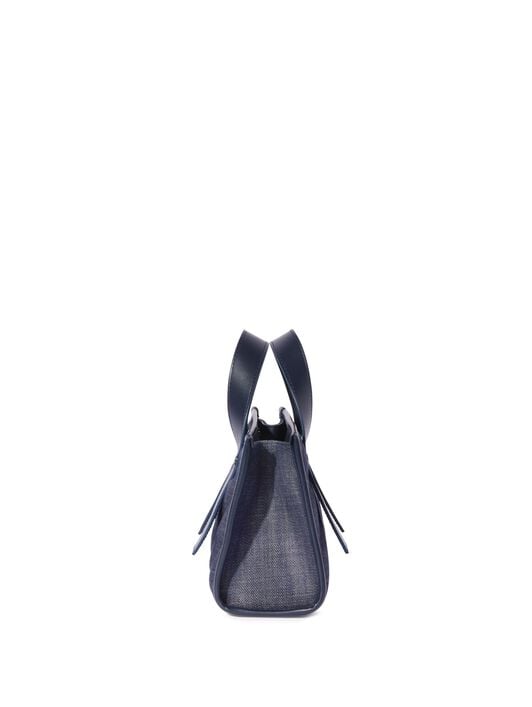 Quilting Tote Bag Denim Dark Blue - No C OFF WHITE Quilting Tote Bag Denim Dark Blue - No C BLUE OWNA238S25FAB001
