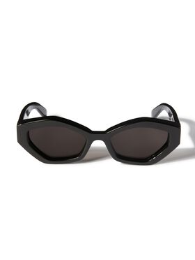 OFF WHITE Occhiali Da Sole Hilo Nero/Grigio Scuro SCHWARZ OERI144S25PLA001