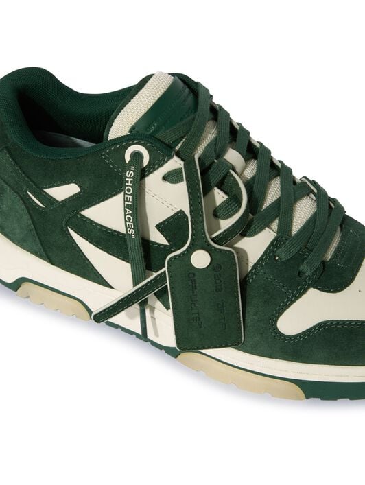 Jet Green/Ecru Out Of Office Suede OFF WHITE Jet Green/Ecru Out Of Office Suede GREEN OMIA189S25LEA007