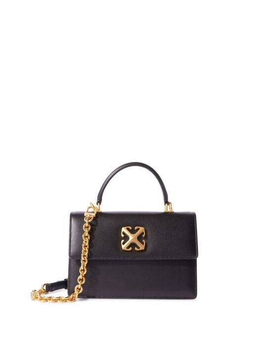 OFF WHITE Jitney 1.4 Top Handle Chain Black No Col BLACK OWNP050C99LEA001