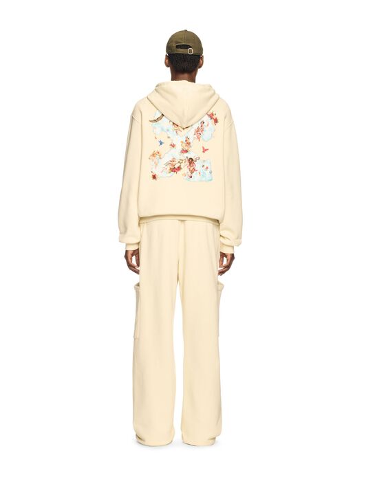 OFF WHITE White Cloud Arrow Hoodie NEUTRALS OWBB058S25FLE003