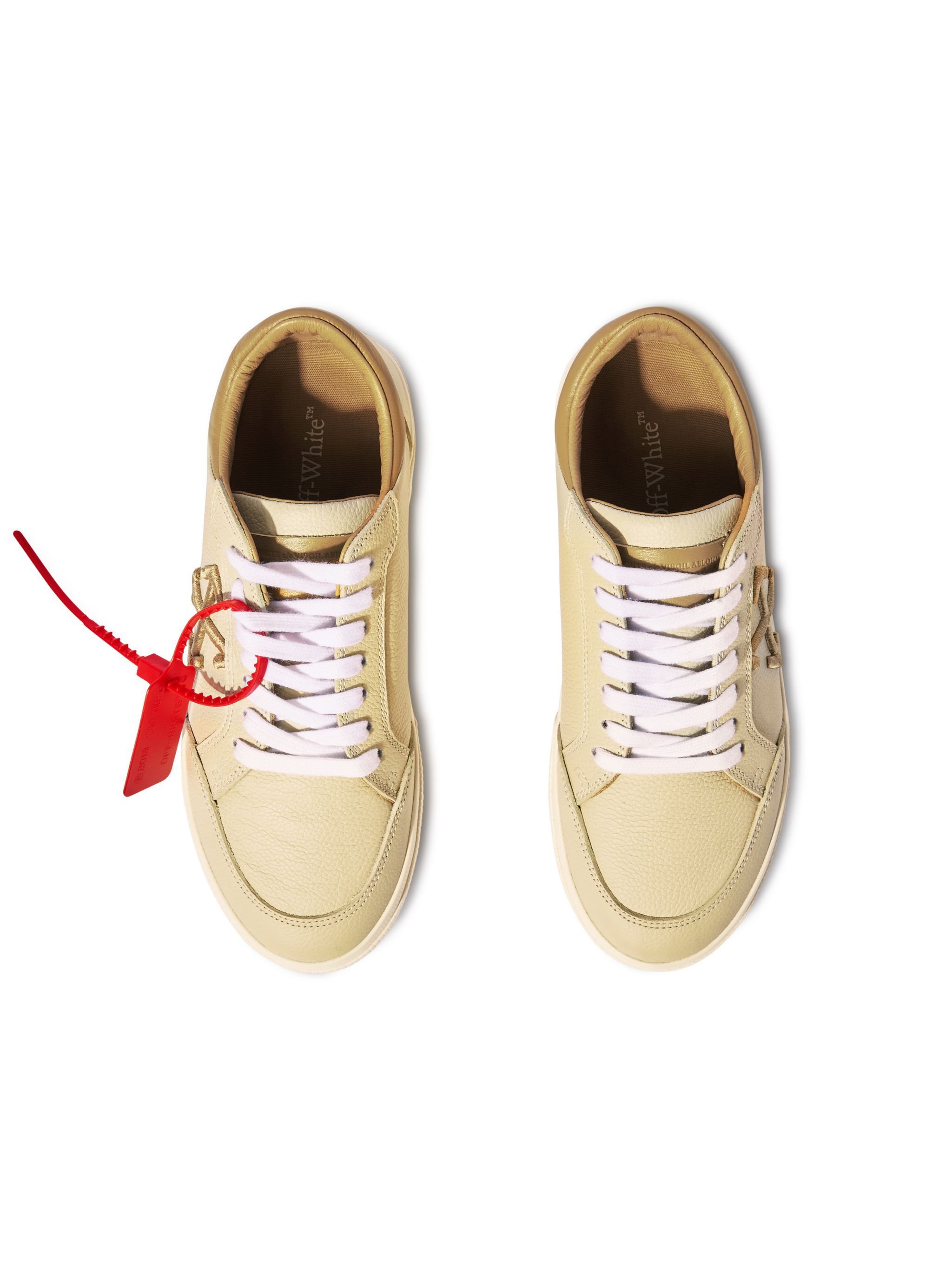 OFF WHITE New Low Vulcanized Leather Cream - Light NEUTRALS OWIA288S25LEA001