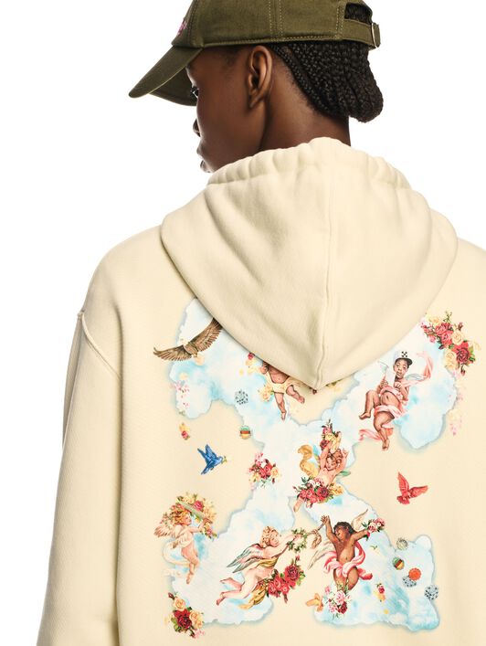 White Cloud Arrow Hoodie OFF WHITE White Cloud Arrow Hoodie NEUTRALS OWBB058S25FLE003
