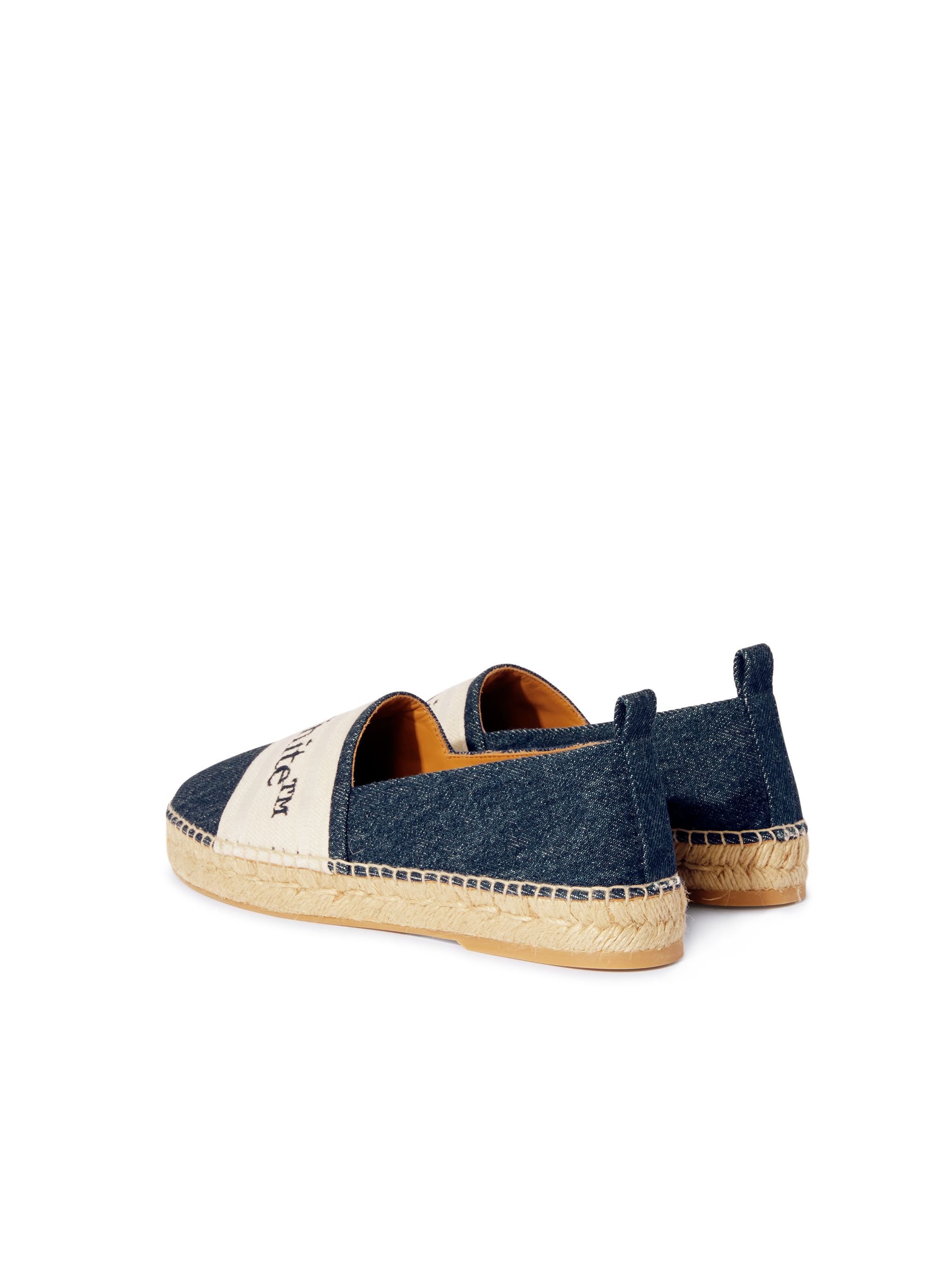 OFF WHITE Blaue Denim Bookish Espadrilles BLAU OWIB014S25DEN001