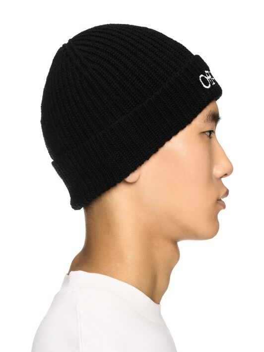 Bookish Classic Knit Beanie Black - Whit OFF WHITE Bookish Classic Knit Beanie Black - Whit BLACK OMLC041C99KNI003