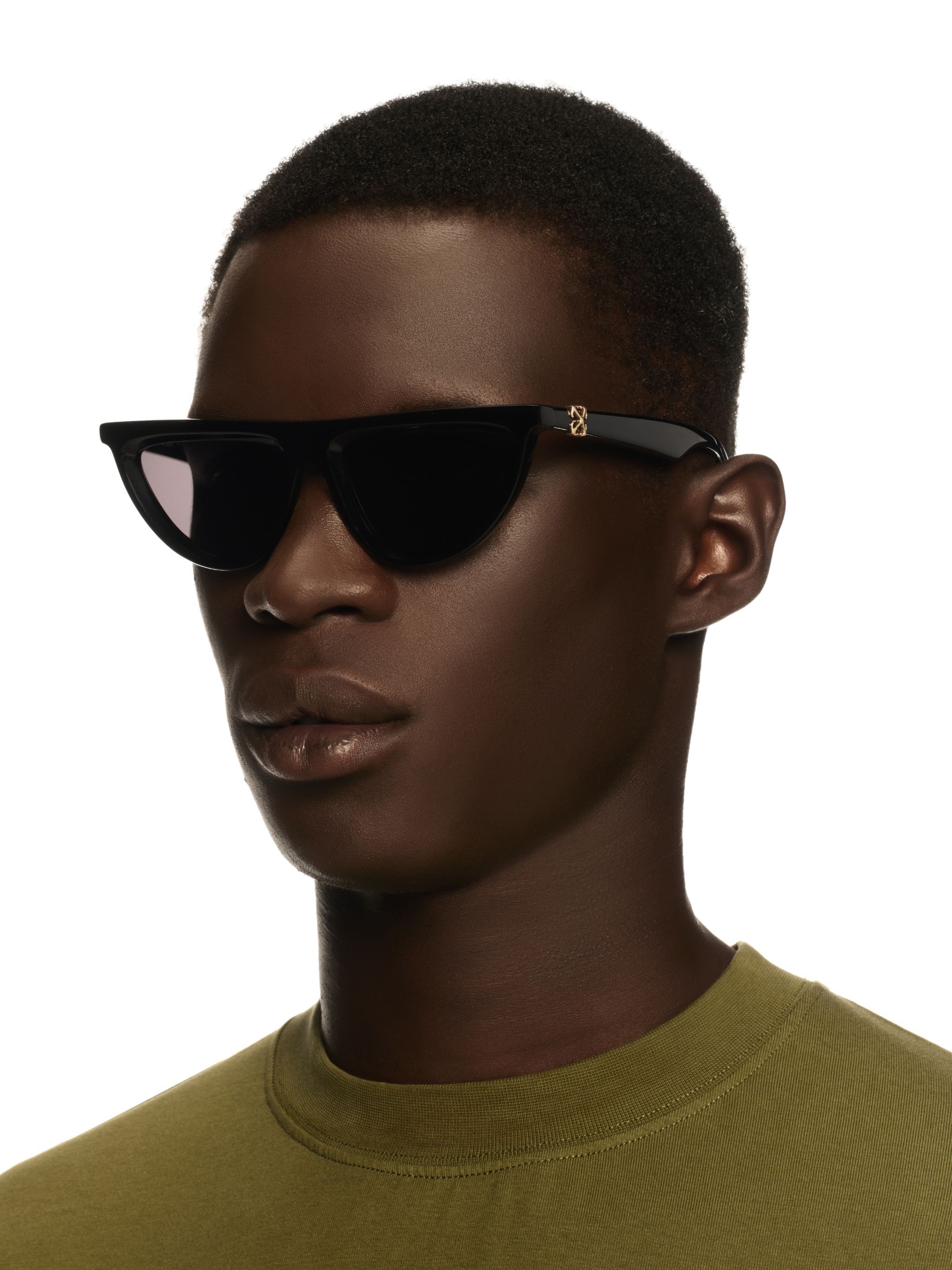OFF WHITE Schwarz/Dunkelgraue Jasper Sonnenbrille SCHWARZ OERI13VS25PLA001