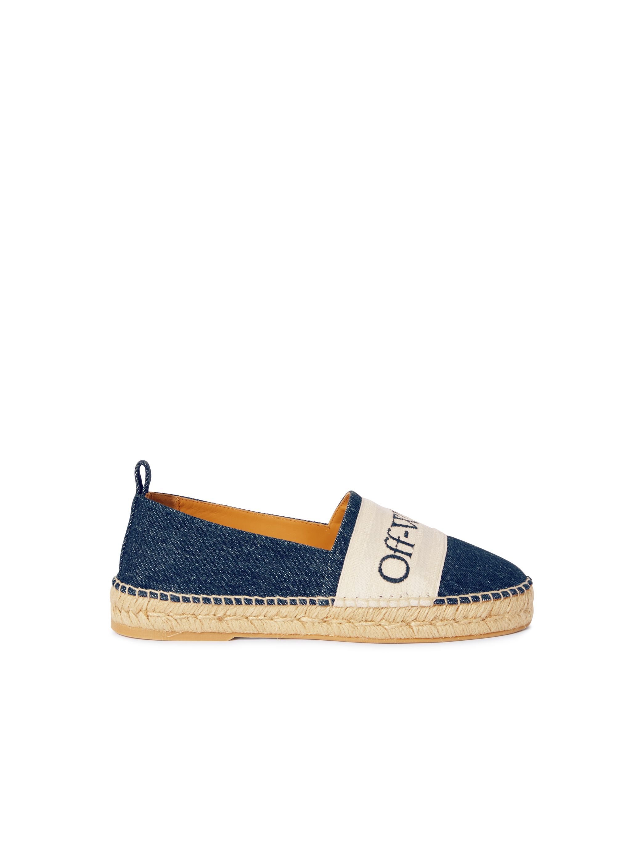OFF WHITE Blaue Denim Bookish Espadrilles BLAU OWIB014S25DEN001
