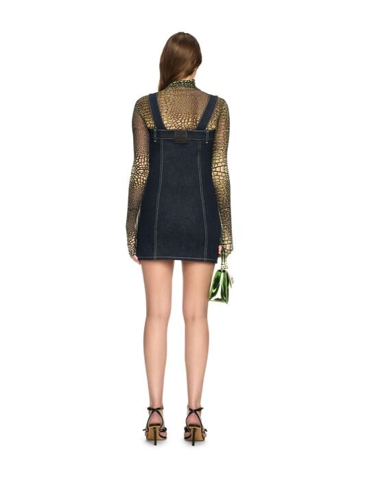 Denim Corset Dress OFF WHITE Denim Corset Dress BLUE OWYM032S25DEN001