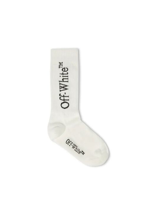 OFF WHITE Bookish Long Socks WHITE OBRA003S25KNI001